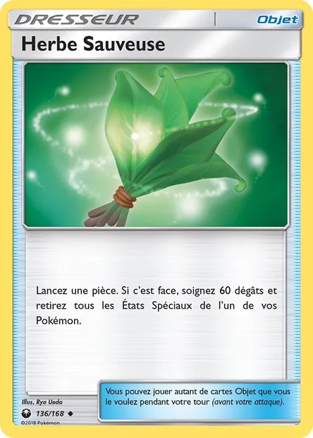 Herbe Sauveuse, carte Pokémon CES 136 — extension Tempête Céleste