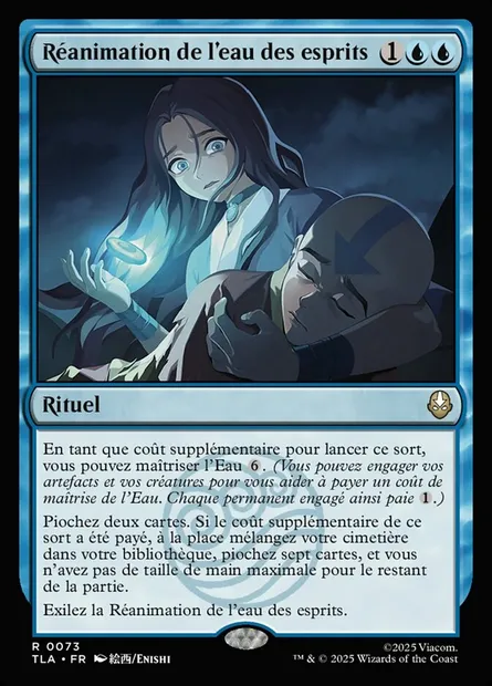 Réanimation de l'eau des esprits, carte Magic TLA 73 — extension Avatar: The Last Airbender
