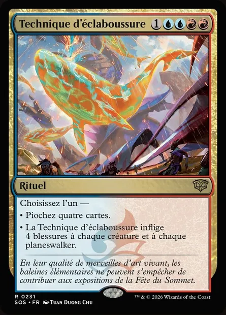 Technique d'éclaboussure, carte Magic SOS 231 — extension Secrets of Strixhaven
