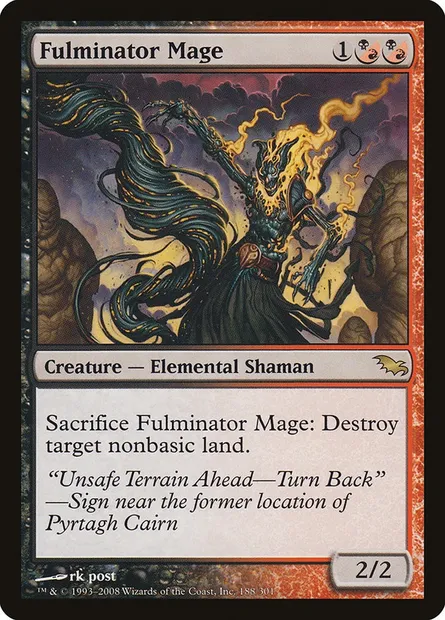 Fulminator Mage, Magic card SHM 188 — Shadowmoor set