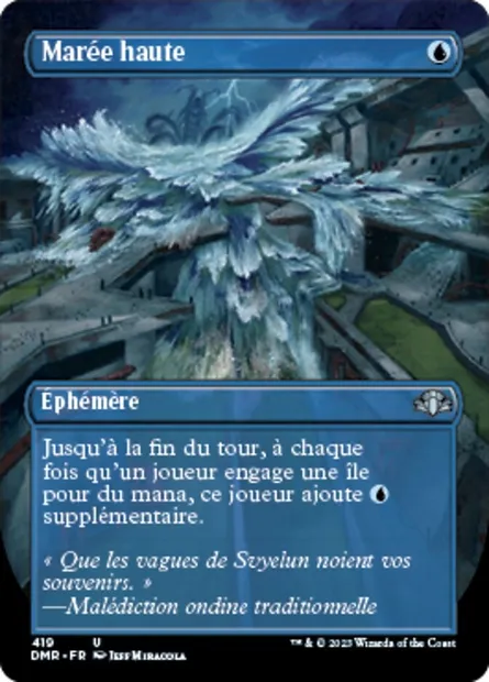 Marée haute, carte Magic DMR 419 — extension Dominaria Remastered