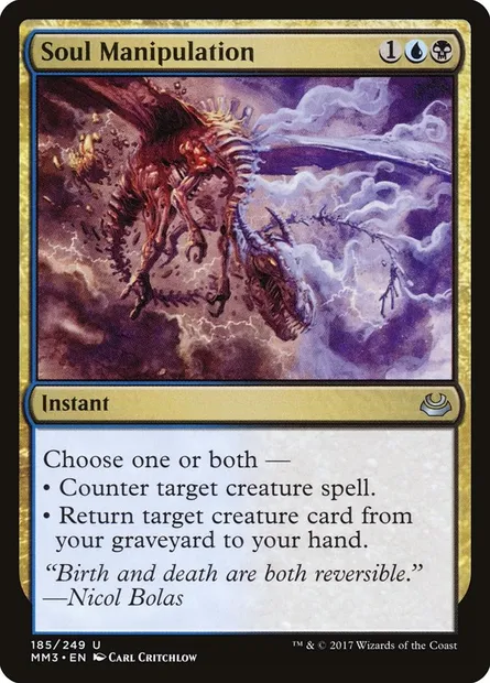 Manipulation de l'âme, carte Magic MM3 185 — extension Modern Masters 2017