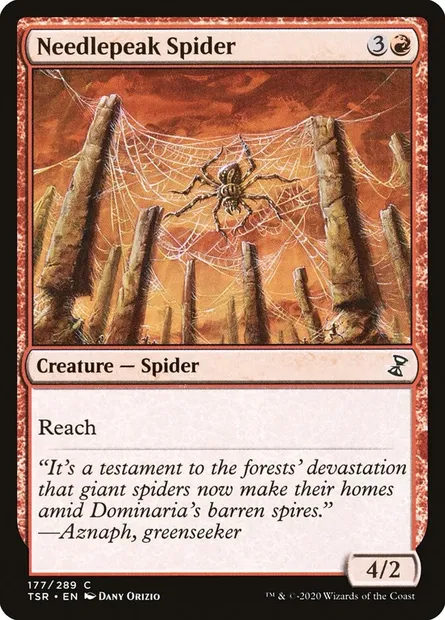Needlepeak Spider, Magic card TSR 177 — Time Spiral Remastered set