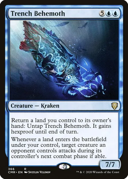 Trench Behemoth, Magic card CMR 366 — Commander Legends set