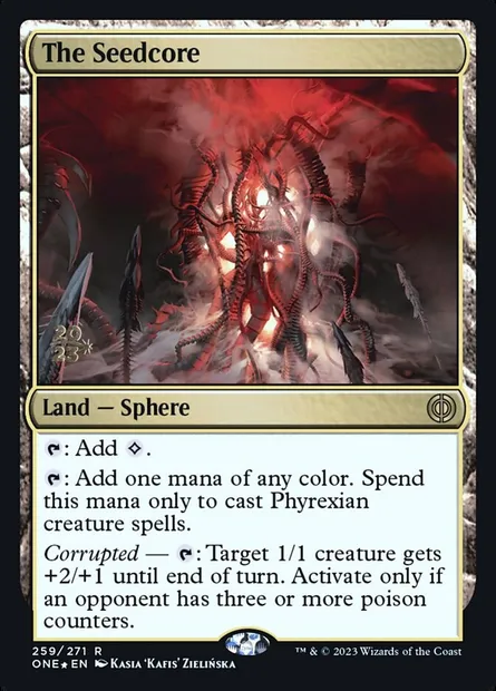 La Drupe, carte Magic PONE 259s — extension Phyrexia: All Will Be One Promos