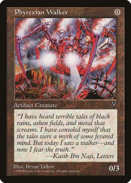 Phyrexian Walker, Magic card VIS 152 — Visions set