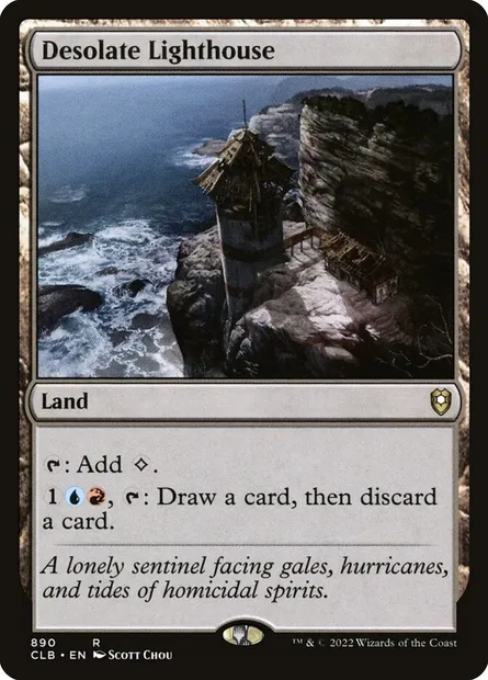 Desolate Lighthouse, Magic card CLB 890 — Commander Legends: Battle for Baldur's Gate set