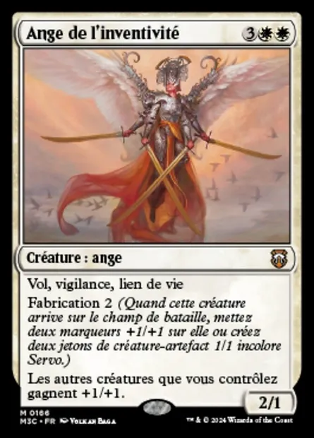 Ange de l'inventivité, carte Magic M3C 166 — extension Modern Horizons 3 Commander