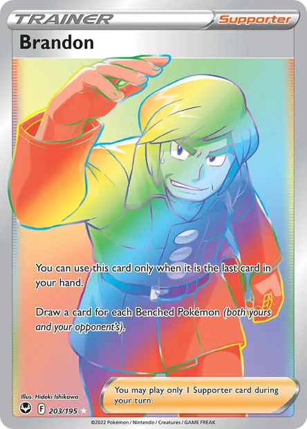 Brandon, Pokémon card SIT 203 — Silver Tempest set