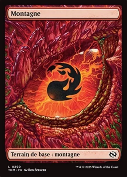 Montagne, carte Magic TDM 290 — extension Tarkir: Dragonstorm