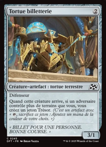 Tortue billetterie, carte Magic DFT 245 — extension Aetherdrift