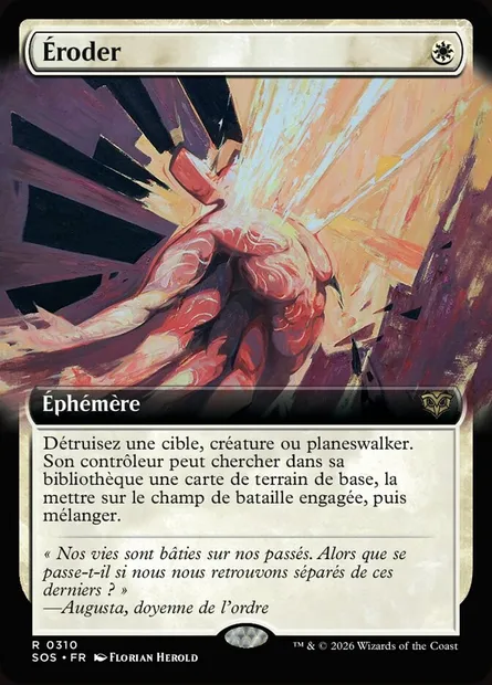 Éroder, carte Magic SOS 310 — extension Secrets of Strixhaven