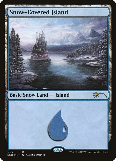 Snow-Covered Island, Magic card SLD 2 — Secret Lair Drop set