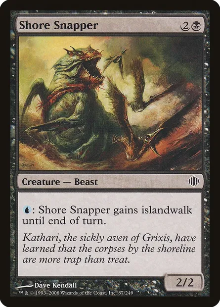 Shore Snapper, Magic card ALA 87 — Shards of Alara set