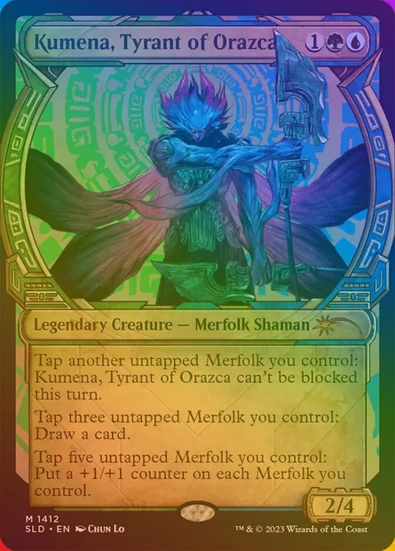 Kumena, tyran d'Orazca, carte Magic SLD 1412★ — extension Secret Lair Drop
