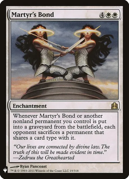 Lien du martyr, carte Magic PLST CMD-19 — extension The List