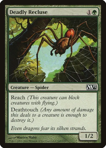 Deadly Recluse, Magic card M13 165 — Magic 2013 set