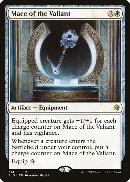 Mace of the Valiant, Magic card ELD 314 — Throne of Eldraine set