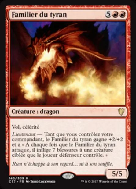 Familier du tyran, carte Magic C17 143 — extension Commander 2017