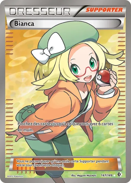 Bianca, carte Pokémon BCR 147 — extension Frontières Franchies