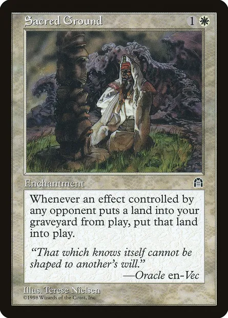 Sacred Ground, Magic card STH 12 — Stronghold set