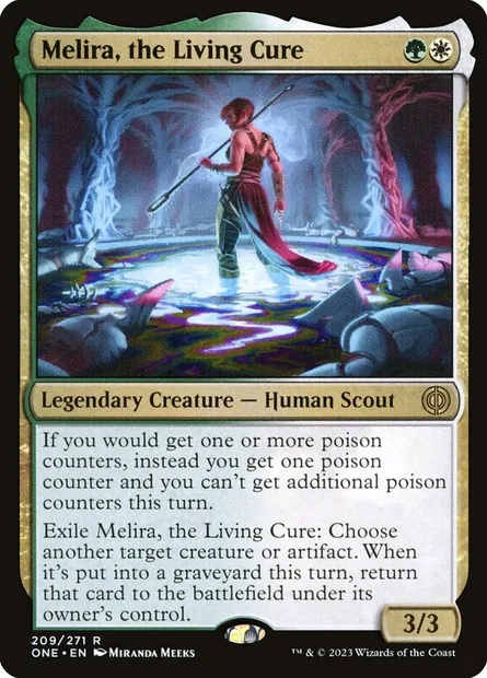 Melira, the Living Cure, Magic card ONE 209 — Phyrexia: All Will Be One set