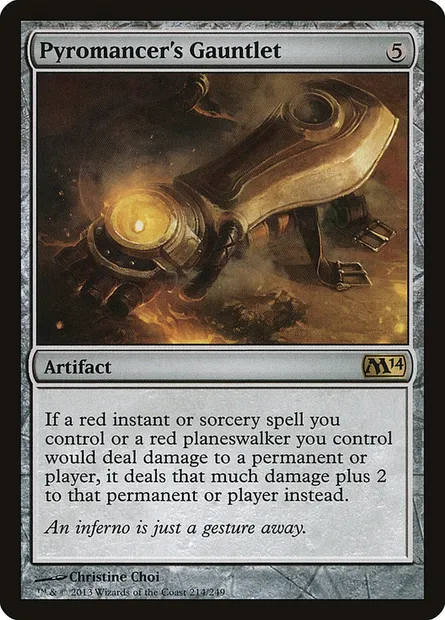 Pyromancer's Gauntlet, Magic card M14 214 — Magic 2014 set