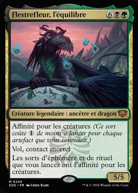 Flestrefleur, l'équilibre, carte Magic SOS 245 — extension Secrets of Strixhaven