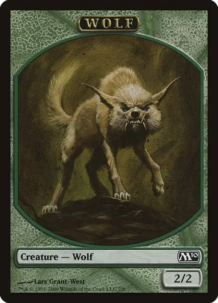 Wolf, carte Magic TM10 7 — extension Magic 2010 Tokens