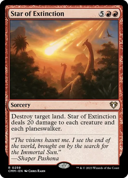 Star of Extinction, Magic card CMM 259 — Commander Masters set