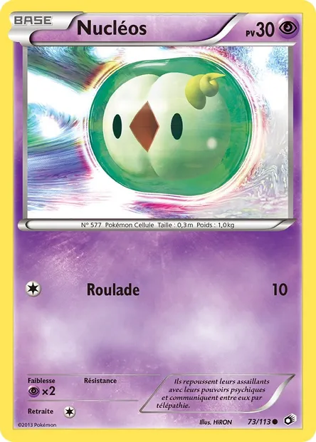 Nucléos, carte Pokémon LTR 73 — extension Legendary Treasures
