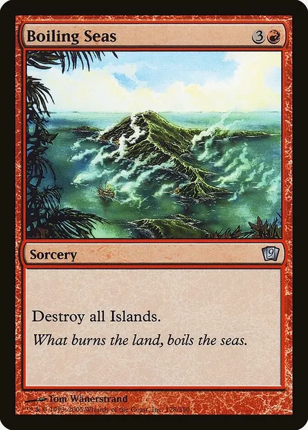 Boiling Seas, Magic card 9ED 178★ — Ninth Edition set