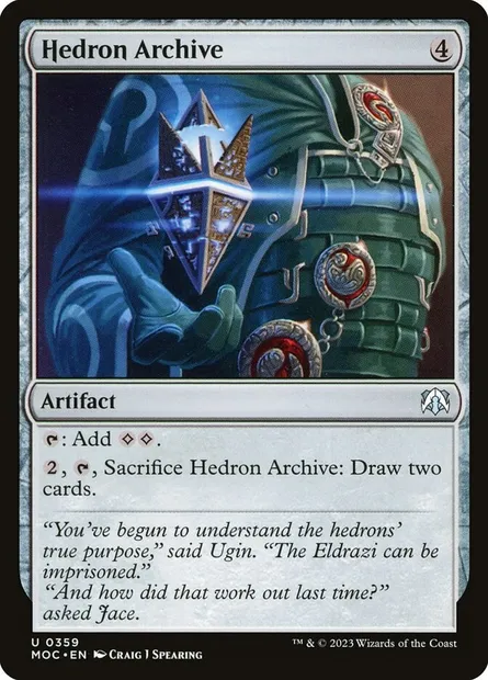 Hedron Archive, Magic card MOC 359 — March of the Machine Commander set