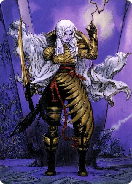 The Wandering Emperor // The Wandering Emperor, carte Magic ANEO 49 — extension Neon Dynasty Art Series