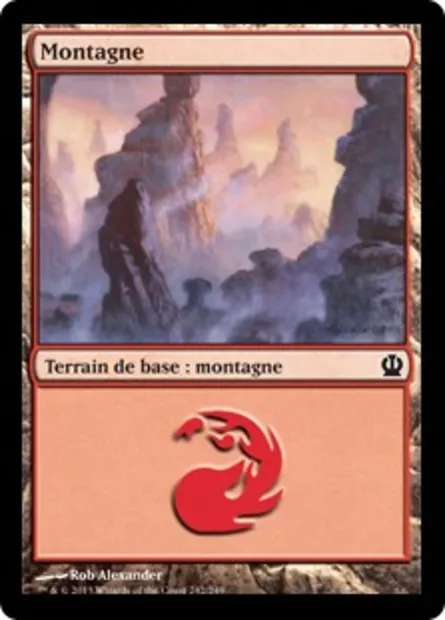 Montagne, carte Magic THS 242 — extension Theros