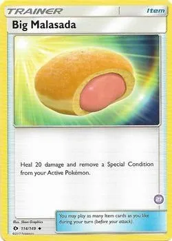 Big Malasada, Pokémon card TK11 114-27 — SM Trainer Kit: Alolan Sandslash & Alolan Ninetales set