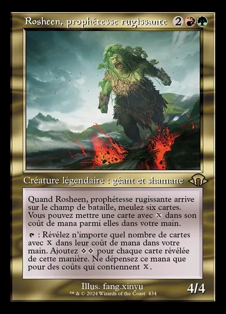 Rosheen, prophétesse rugissante, carte Magic MH3 434 — extension Modern Horizons 3
