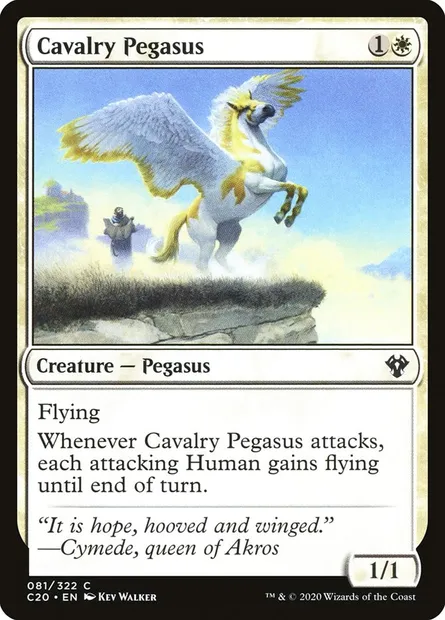 Cavalry Pegasus, Magic card C20 81 — Commander 2020 set