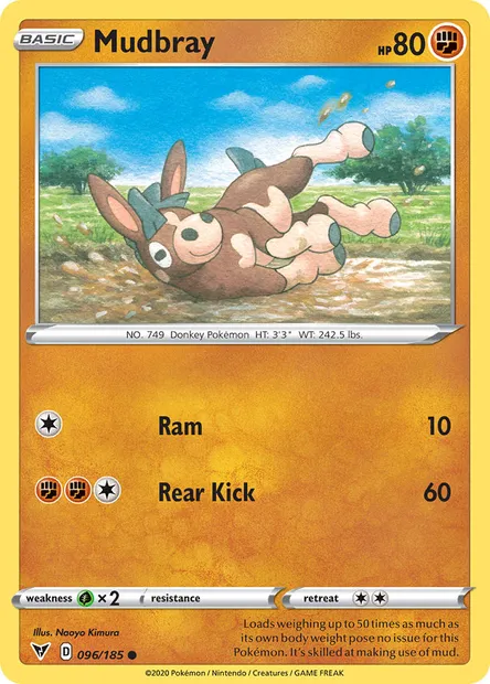Mudbray, Pokémon card VIV 96 — Vivid Voltage set