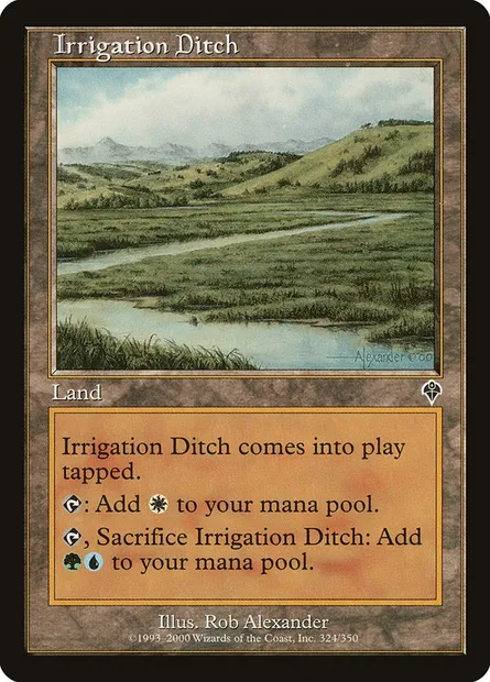 Canal d'irrigation, carte Magic INV 324 — extension Invasion