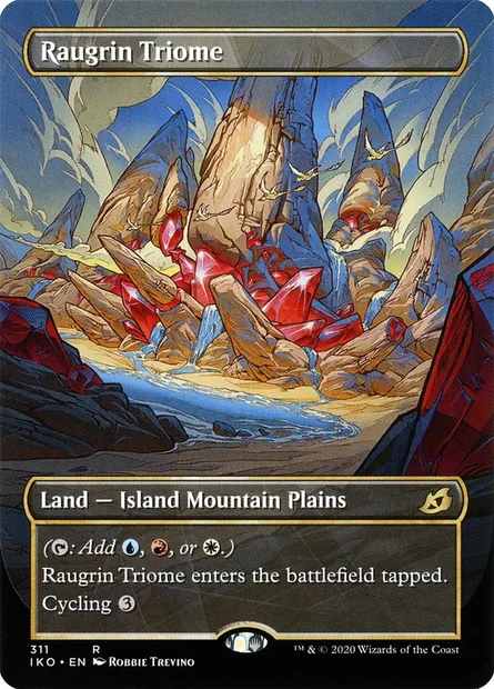 Raugrin Triome, Magic card IKO 311 — Ikoria: Lair of Behemoths set