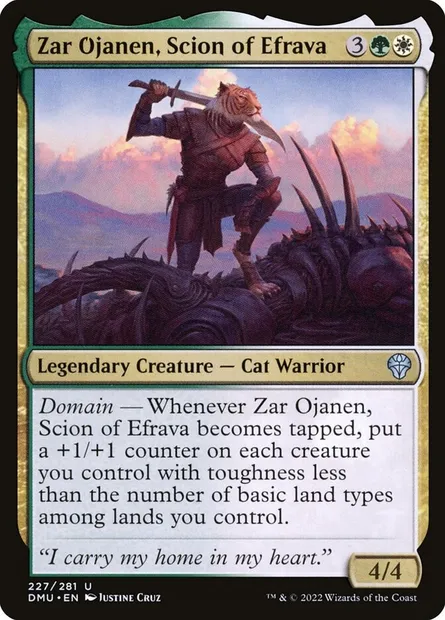 Zar Ojanen, Scion of Efrava, Magic card DMU 227 — Dominaria United set