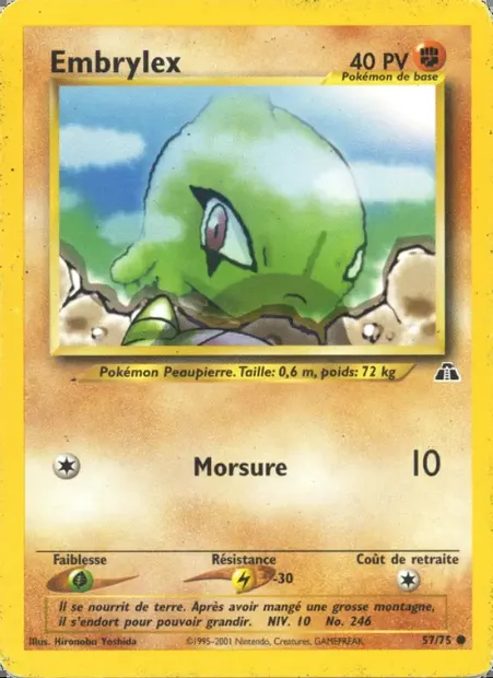 Embrylex, carte Pokémon ND 57 — extension Neo Discovery
