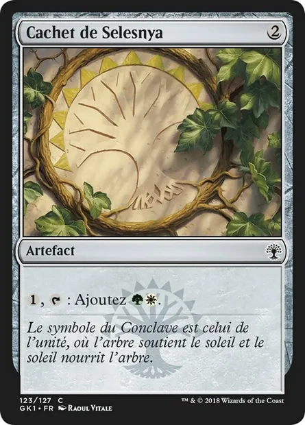 Cachet de Selesnya, carte Magic GK1 123 — extension GRN Guild Kit