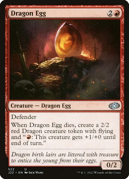 Dragon Egg, Magic card J22 522 — Jumpstart 2022 set