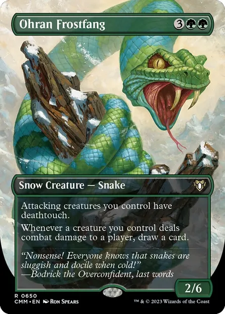 Ohran Frostfang, Magic card CMM 650 — Commander Masters set