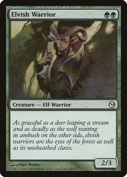 Guerrier elfe, carte Magic DPA 64 — extension Duels of the Planeswalkers