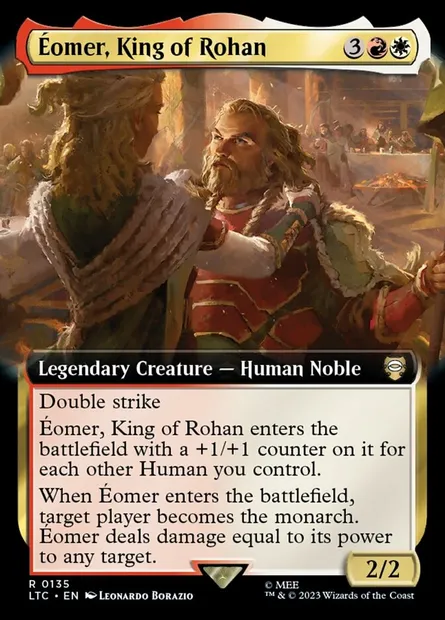 Éomer, King of Rohan, Magic card LTC 135 — Tales of Middle-earth Commander set
