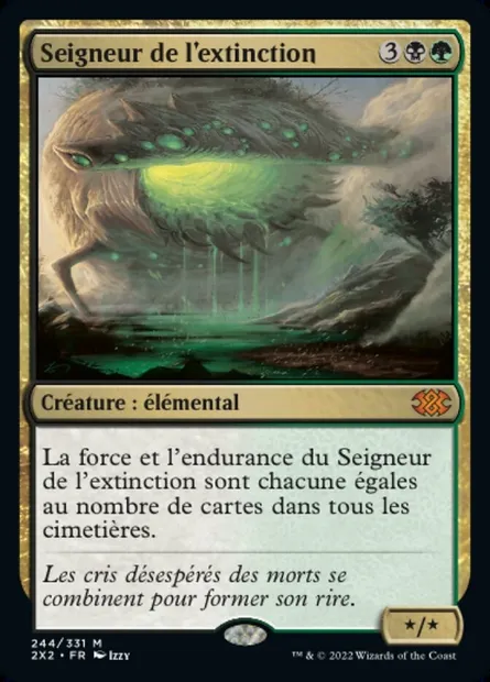 Seigneur de l'extinction, carte Magic 2X2 244 — extension Double Masters 2022