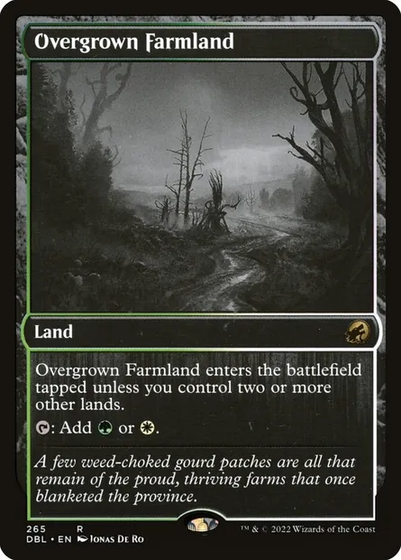 Overgrown Farmland, Magic card DBL 265 — Innistrad: Double Feature set